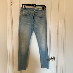 Rag & Bone SUPER SOFT jeans. Worn 2x. “The Capri.” Size 26. Summery color